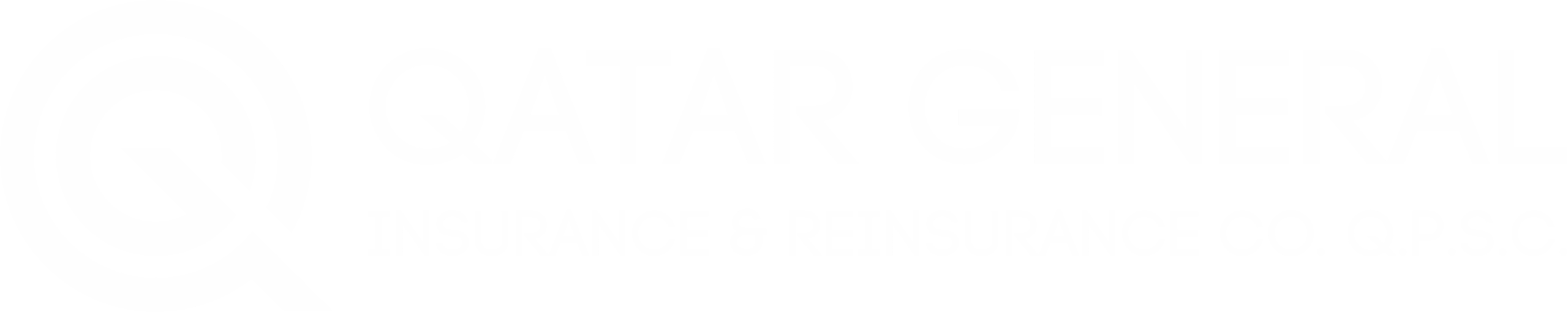 White logo of Qatar General Insurance