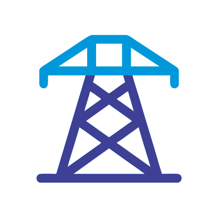 Power tower icon – energy insurance coverage