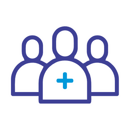 Family health insurance icon