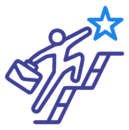 Achievement icon – success and performance in insurance