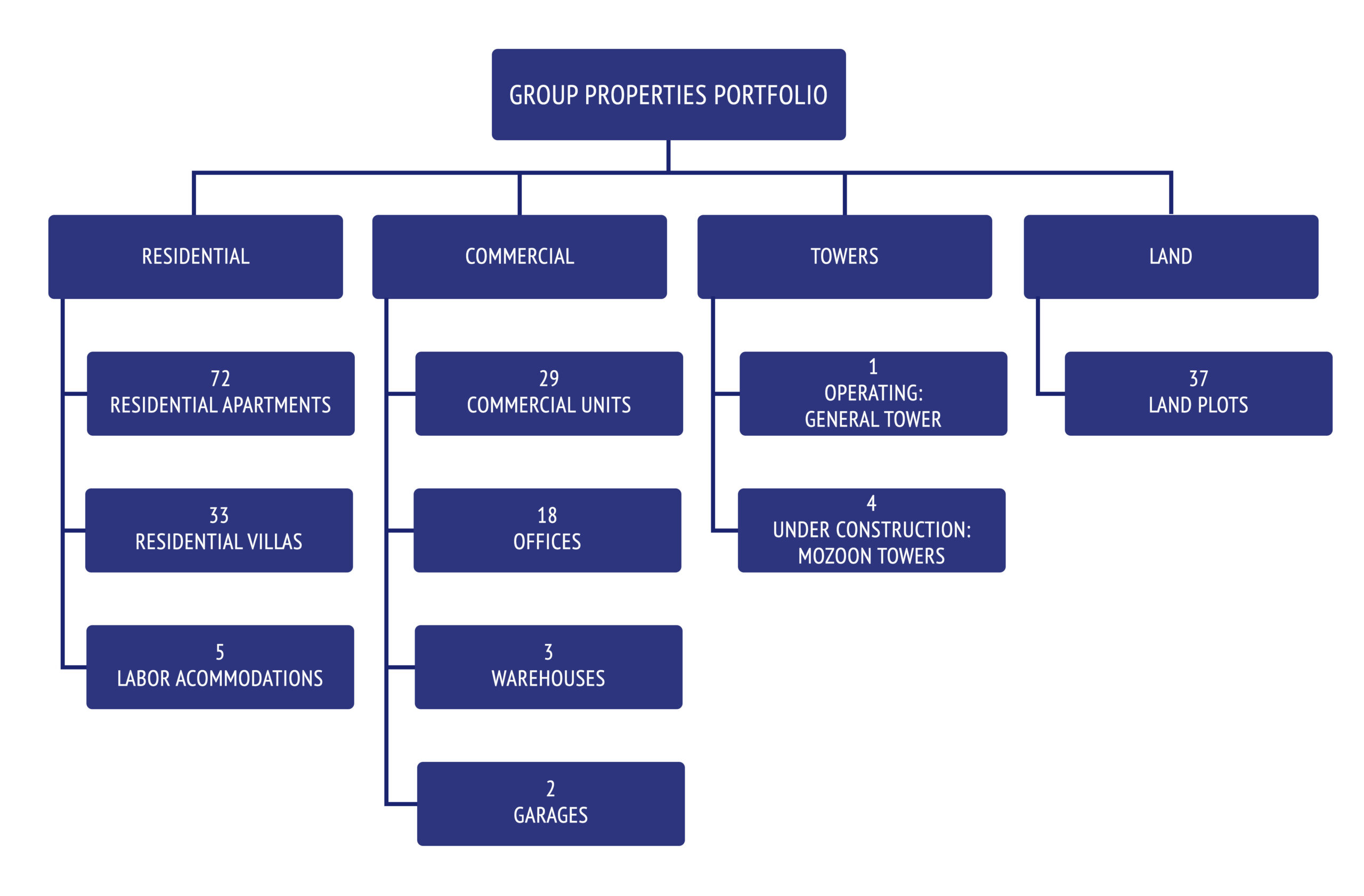 Organizational chart – company management structure